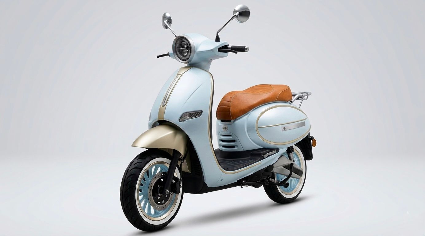 Scooter Électrique 125 T2 E-Scoot Blanc